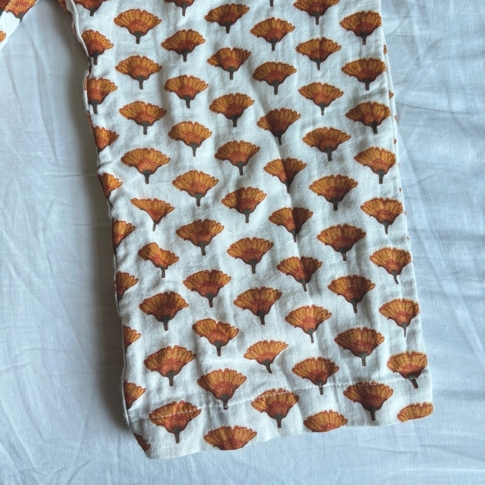 Kate Quinn Organic Woven Cotton Marigold Romper • Size 2T - Picture 4 of 11
